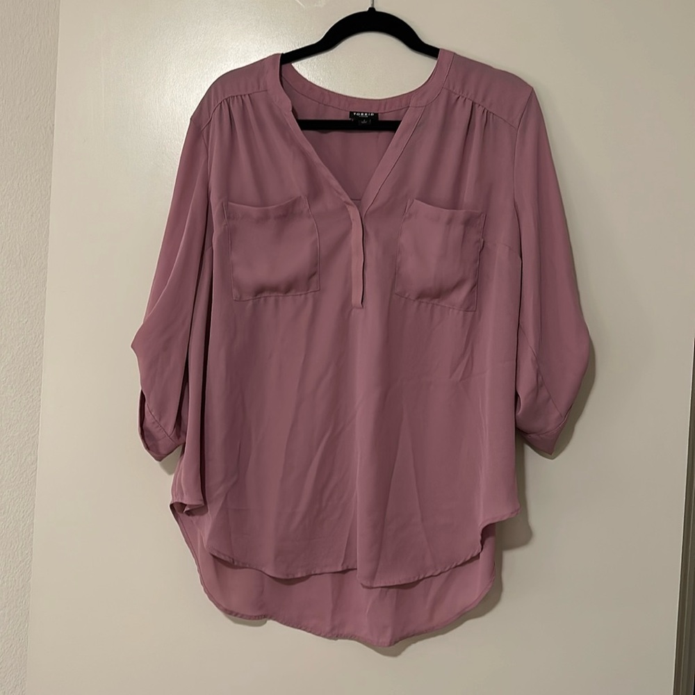 Pink torrid blouse